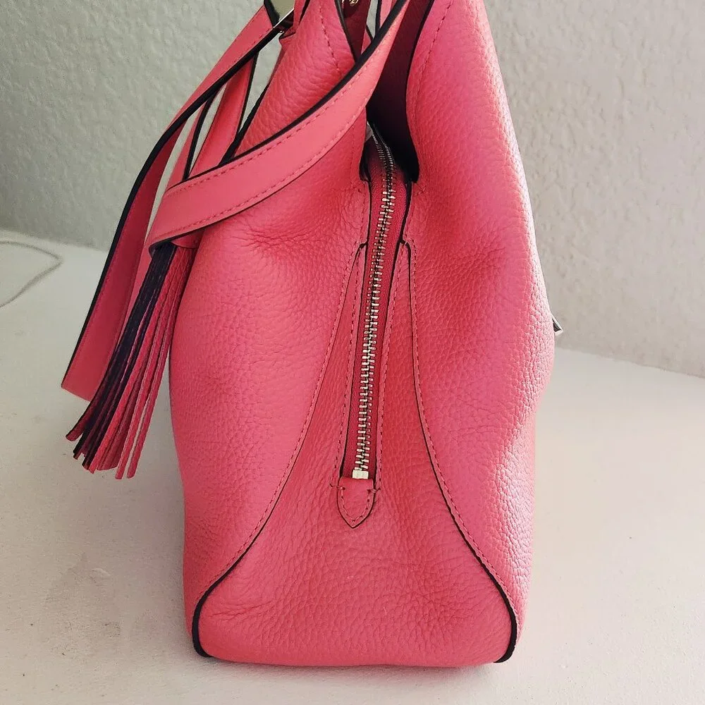 New Kate Spade NY Coral Leather Shoulder Bag Purse